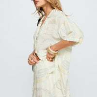 Caraliia Mini Skirt Cream