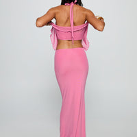 De Angelo Maxi Skirt Pink