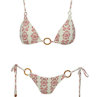 Ortzi Ring Tie Side Bottoms White / Red