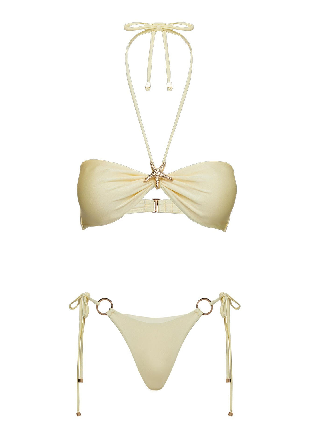 Alastor Tie Side Bikini Bottoms Yellow