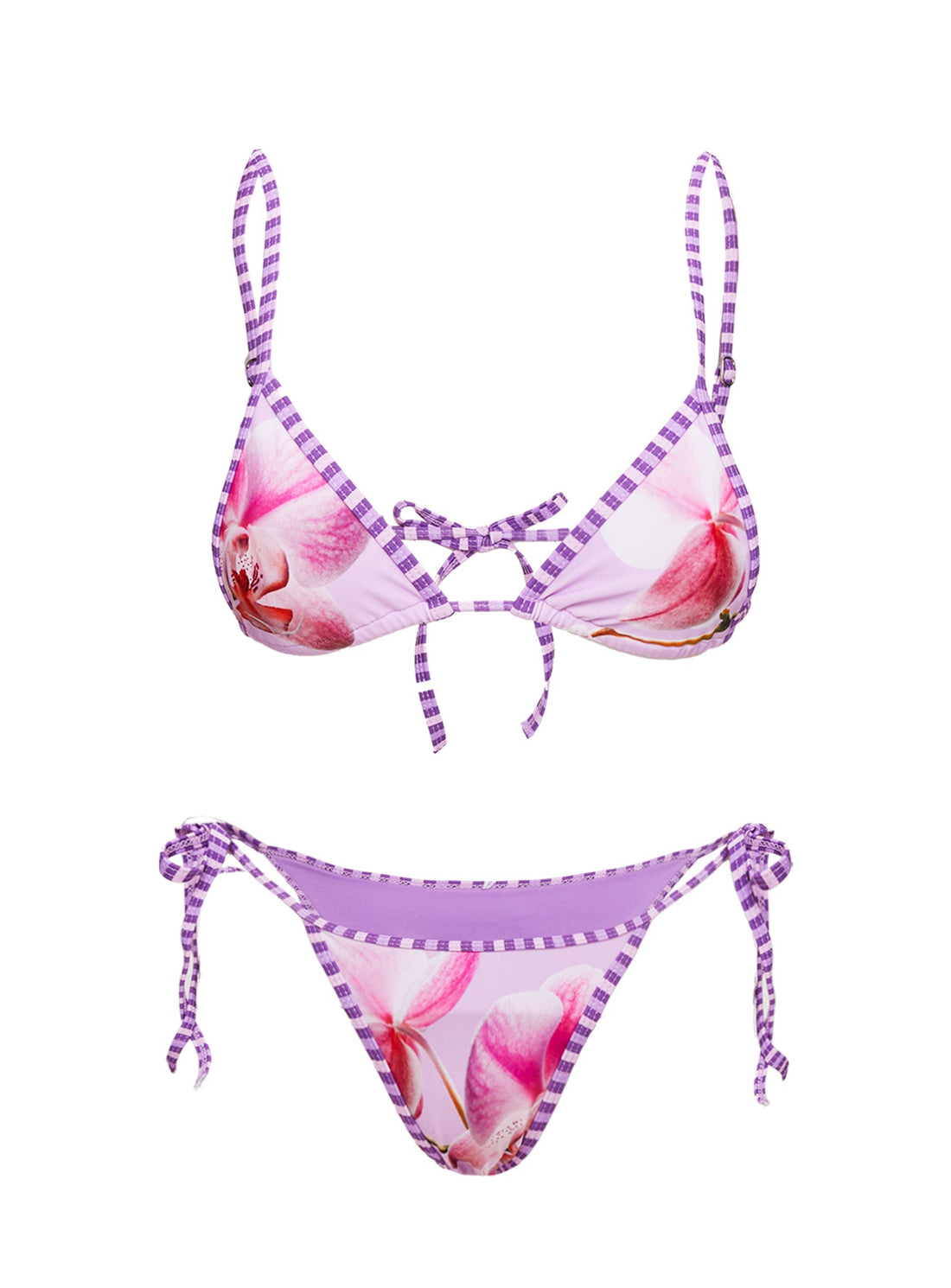 Beasley Tie Side Bikini Bottoms Pink Orchid