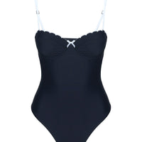 Claryssa Scallop One Piece Black