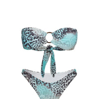 Macs Bandeau Bikini Top Leopard