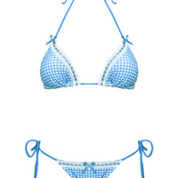 Crispy Bikini Bottoms Blue Gingham