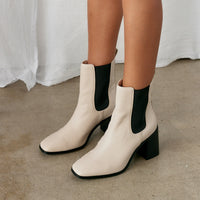 VERALI Link Chelsea Gusset Boots Bone