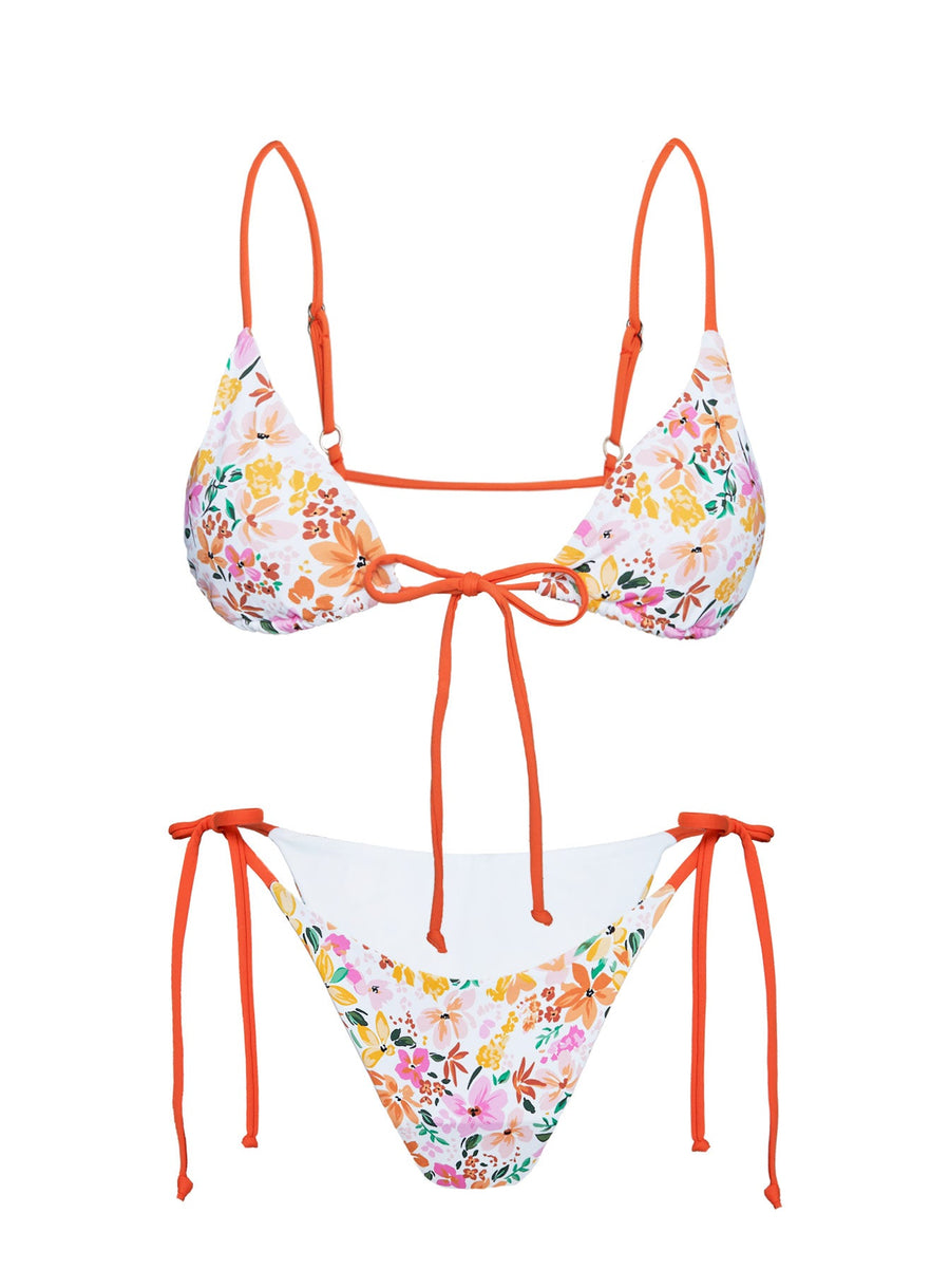 Nevaeh Triangle Bikini Top Multi Floral