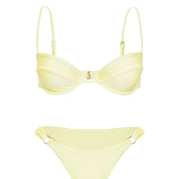 Presson Shine Underwire Bikini Top Yellow