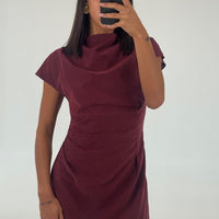Ziah Mini Dress Wine