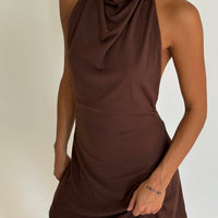 Mindy Mini Dress Chocolate