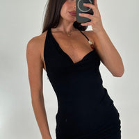 Carolina Mini Dress Black