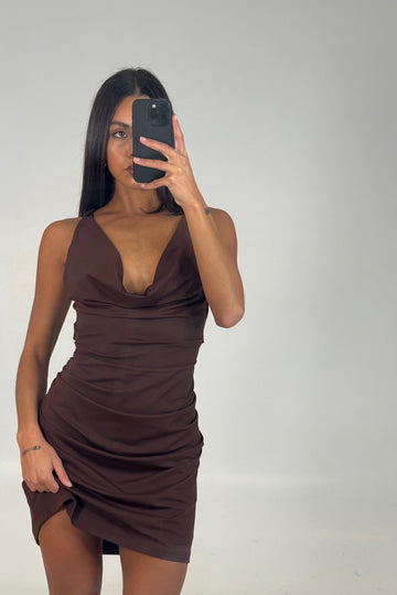 Ellison Mini Dress Chocolate