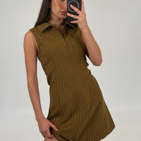 Lorna Mini Dress Chocolate - FINAL SALE