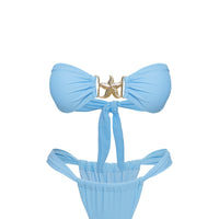 So Sunkissed Hardware Detail Bikini Top Blue
