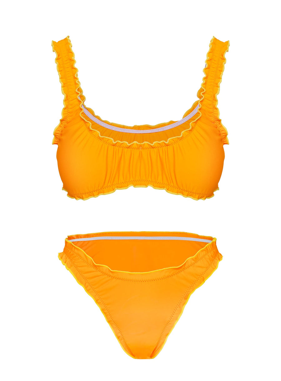 Tropical Fruits Bikini Bottoms Orange