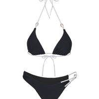 Stellie High Cut Bikini Bottom Black