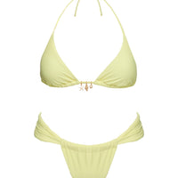 A Good Time Triangle Bikini Bottoms Yellow