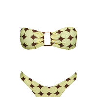 Calbira Cheeky Bikini Bottoms Yellow Geo